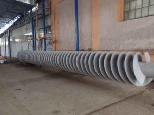 Vrlo Velika Pužna Zavojnica Pužnog Transportera Prečnika 1 Metar